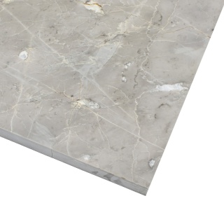 Płytki marmurowe 30/różnej długości/2 cm z szarego marmuru Earth Grey, wykończenie polerowane