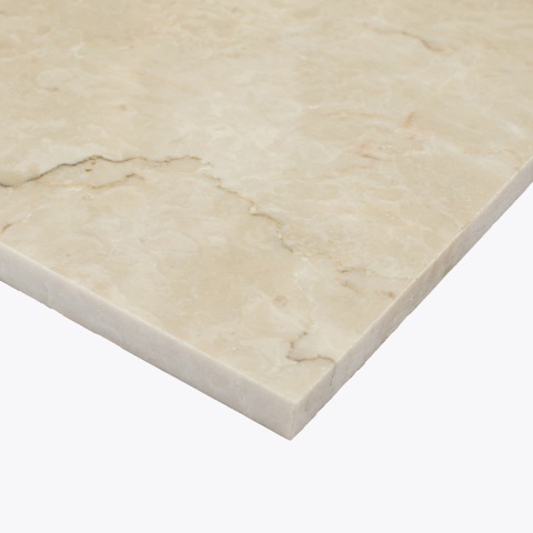 Płytki marmurowe z beżowego marmuru Beige Crystllino Rose w rozmiarze 30,5/61/1,25 cm, wykończenie polerowane