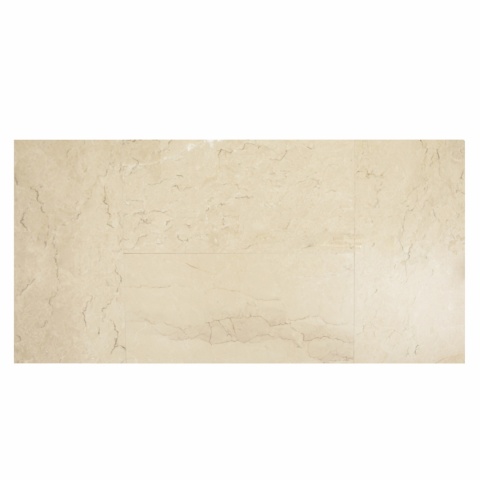 Płytki marmurowe z beżowego marmuru Beige Crystllino Rose w rozmiarze 30,5/61/1,25 cm, wykończenie polerowane
