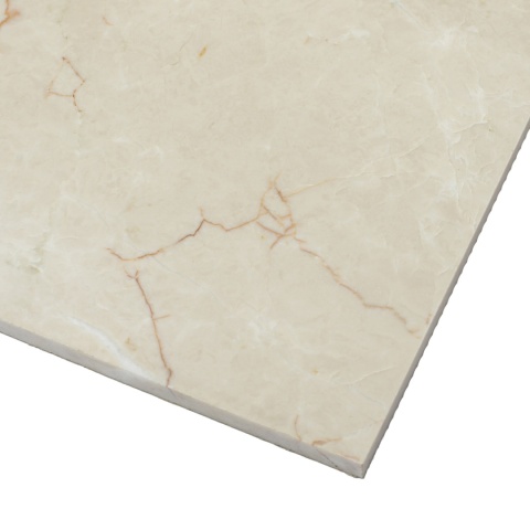 Płytki marmurowe z beżowego marmuru Beige Crystllino w rozmiarze 30,5/61/1,25 cm, wykończenie polerowane