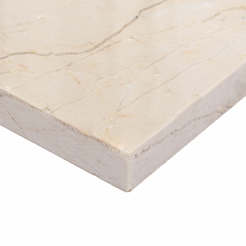 Płytki marmurowe z beżowego marmuru Cream Pino w rozmiarze 12/fle/2 cm, wykończenie polerowane