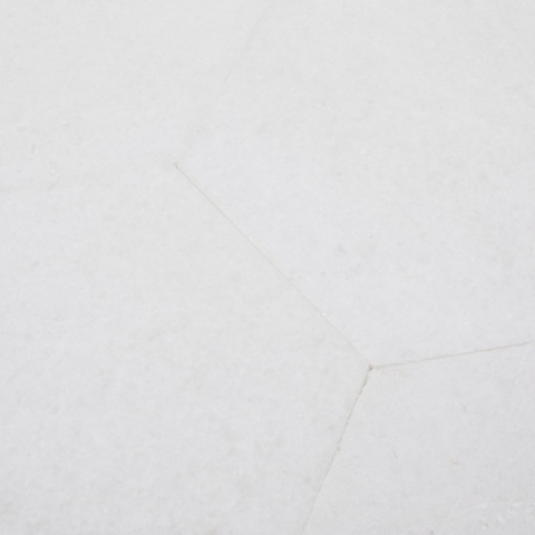 Płytki marmurowe z białego marmuru Bianco Neve w rozmiarze 25/29/1,25 cm, wykończenie szczotkowane