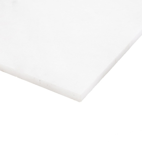 Płytki marmurowe z białego marmuru Bianco Neve w rozmiarze 30,5/61/1,25 cm, wykończenie polerowane
