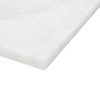 Płytki marmurowe z białego marmuru Royal White w rozmiarze 40/60/2 cm, wykończenie szczotkowane