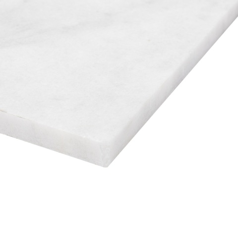 Płytki marmurowe z białego marmuru Royal White w rozmiarze 40/60/2 cm, wykończenie szczotkowane