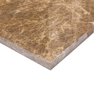 Płytki marmurowe z brązowego marmuru Emperador Mocha w rozmiarze 60/60/2 cm, wykończenie polerowane