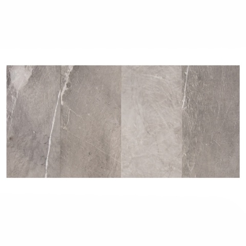Płytki marmurowe z szarego marmuru Erth Grey w rozmiarze 30/60/2 cm, wykończenie polerowane