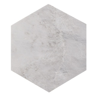 Płytki marmurowe z szarego marmuru Ice Grey w rozmiarze 25/29/1,25 cm, wykończenie szczotkowane