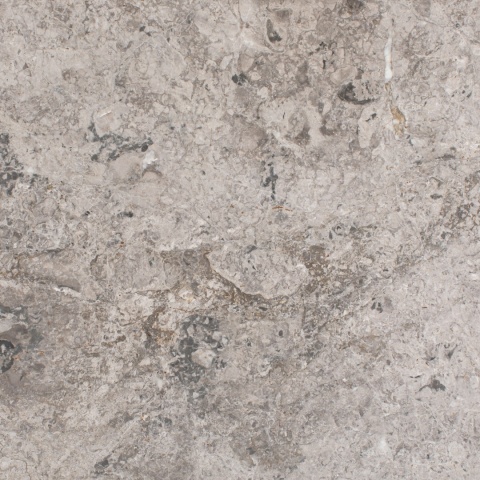 Płytki marmurowe z szarego marmuru Tundra Grey Ocean w rozmiarze 61/61/1,5 cm, wykończenie satynowe