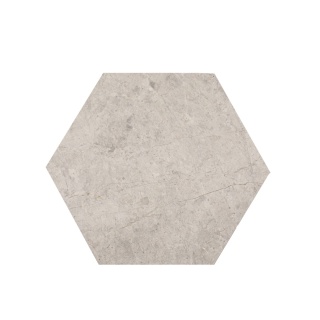 Płytki marmurowe z szarego marmuru Tundra Grey w rozmiarze 25/29/1,25 cm, wykończenie szczotkowane