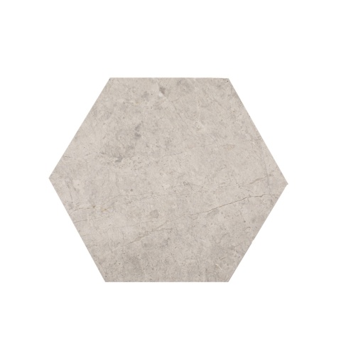Płytki marmurowe z szarego marmuru Tundra Grey w rozmiarze 25/29/1,25 cm, wykończenie szczotkowane