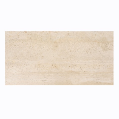 Płytki trawertynowe z beżowego trawertynu Classic Light w rozmiarze 30/60/1,8 cm, wykończenie polerowane