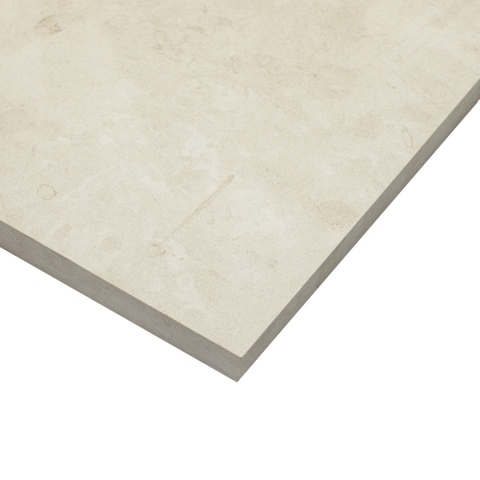 Płytki wapienne z beżowego wapienia Aero Cream w rozmiarze 30/60/2 cm, wykończenie polerowane