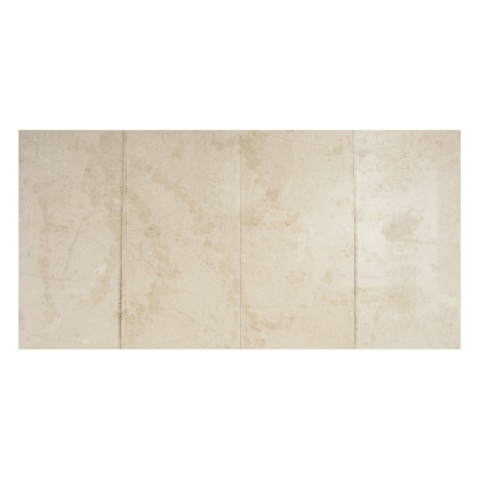 Płytki wapienne z beżowego wapienia Aero Cream w rozmiarze 30/60/2 cm, wykończenie polerowane