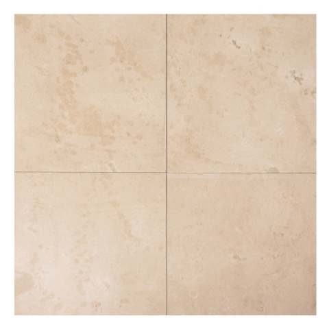 Płytki wapienne z beżowego wapienia Aero Cream w rozmiarze 60/60/2 cm, wykończenie polerowane