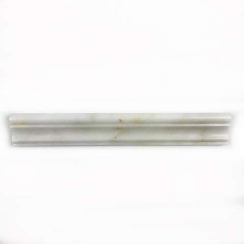 Dekor cornice marmurowy z białego marmuru afyon 30,5/4,5/2,7 cm, wykończenie satynowe