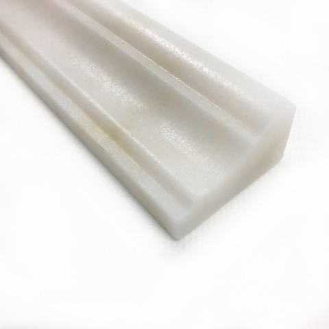 Dekor cornice marmurowy z białego marmuru afyon 30,5/4,5/2,7 cm, wykończenie satynowe