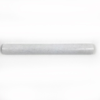 Dekor half round marmurowy z białego marmuru bianco neve 30,5/3,7/1,8 cm, wykończenie polerowane