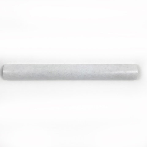 Dekor half round marmurowy z białego marmuru bianco neve 30,5/3,7/1,8 cm, wykończenie polerowane