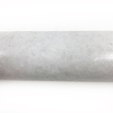 Dekor half round marmurowy z białego marmuru bianco neve 30,5/3,7/1,8 cm, wykończenie polerowane