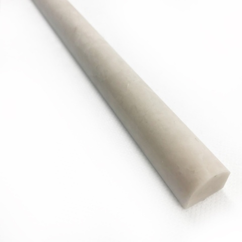 Dekor pencil marmurowy z beżowego marmuru beige crystallin 30,5/1,8/2 cm, wykończenie satynowe