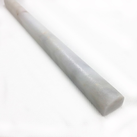 Dekor pencil marmurowy z białego marmuru afyon 30,5/1,8/2 cm, wykończenie satynowe