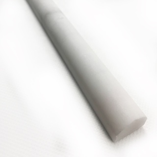 Dekor pencil marmurowy z białego marmuru glacier white 30,5/1,8/2 cm, wykończenie satynowe