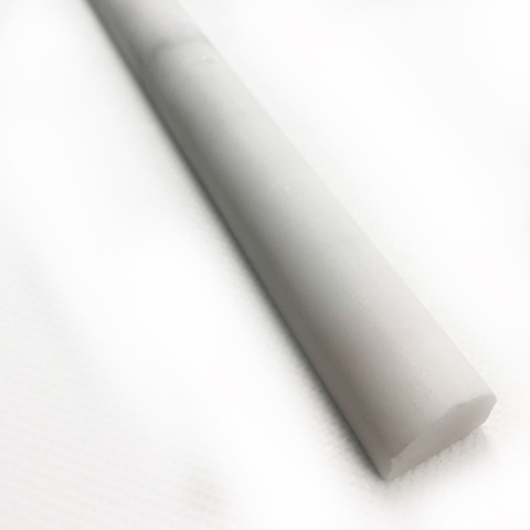 Dekor pencil marmurowy z białego marmuru glacier white 30,5/1,8/2 cm, wykończenie satynowe