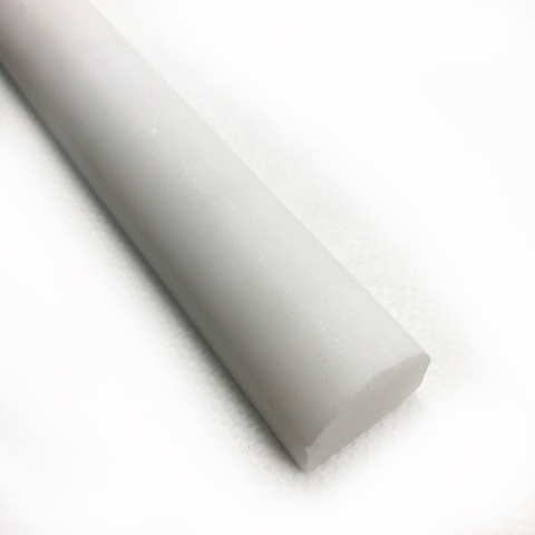 Dekor pencil marmurowy z białego marmuru glacier white 30,5/1,8/2 cm, wykończenie satynowe