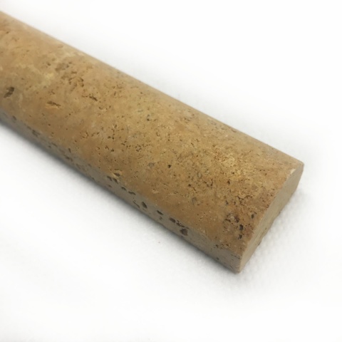 Listwy dekoracyjne Cigar z brązowego trawertynu gold wykończenie satynowe