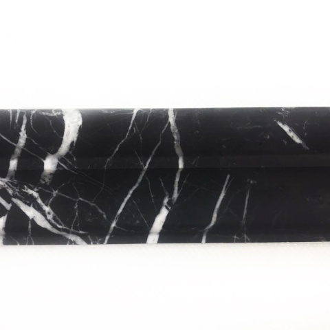 Listwy dekoracyjne Cornice z czarnego marmuru black silck, wykończenie satynowe
