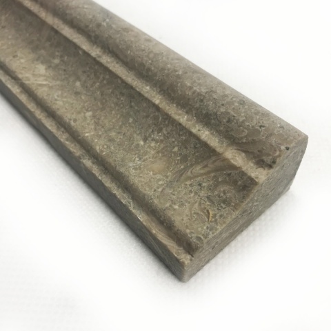 Listwy dekoracyjne Cornice z szarego wapienia Rustic Green, wykończenie satynowe