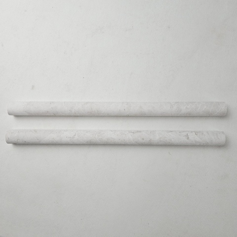 Listwy dekoracyjne Pencil z beżowego marmuru Vanilla wykończenie satynowe