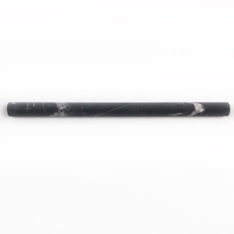 Listwy dekoracyjne Pencil z czarnego marmuru black silk wykończenie satynowe