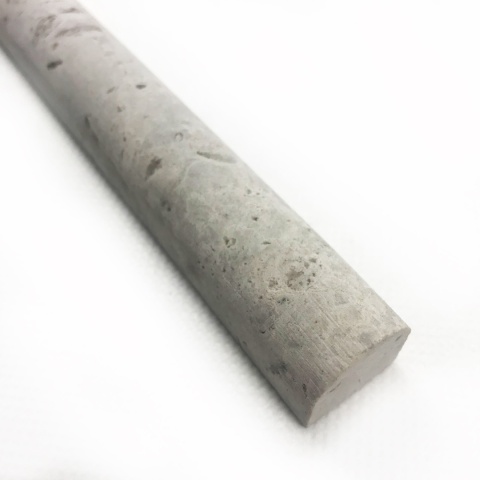 Listwy dekoracyjne Pencil z szarego marmuru tundra grey wykończenie satynowe