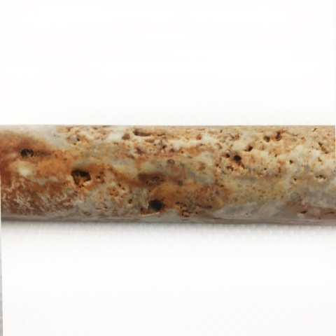 Listwy dekoracyjne Pencil z szarego rawertynu Silver brown wykończenie satynowe