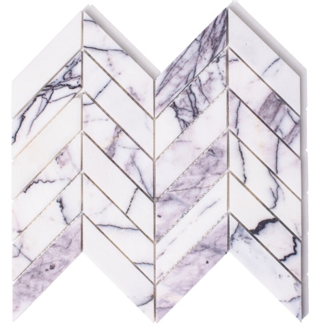 Mozaika marmurowa chevron Lilac