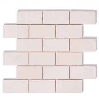 Mozaika wapienna brick bone / cegiełka, Patara, element 10/5 cm, grubość 1 cm, wykończenie szlifowane