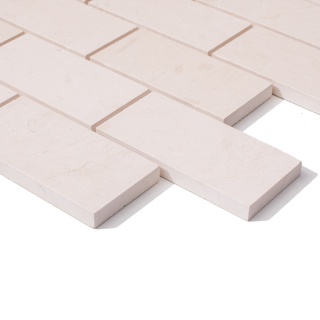 Mozaika wapienna brick bone / cegiełka, Patara, element 10/5 cm, grubość 1 cm, wykończenie szlifowane