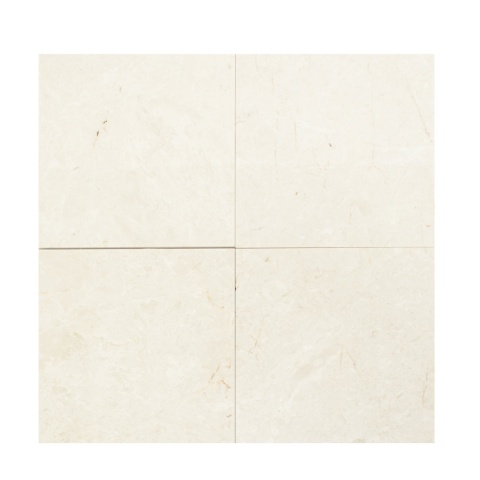 Płytki marmurowe z beżowego marmuru Beige Crystllino w rozmiarze 30,5/30,5/1,25 cm, wykończenie polerowane