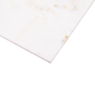 Płytki marmurowe z białego marmuru Afyon White w rozmiarze 30,5/30,5/1 cm, wykończenie satynowe