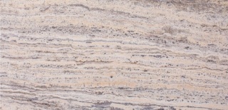 Płytki trawertynowe z beżowego trawertynu Silver White w rozmiarze 30,5/61/1,25 cm, wykończenie SATYNOWE