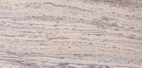 Płytki trawertynowe z beżowego trawertynu Silver White w rozmiarze 30,5/61/1,25 cm, wykończenie SATYNOWE