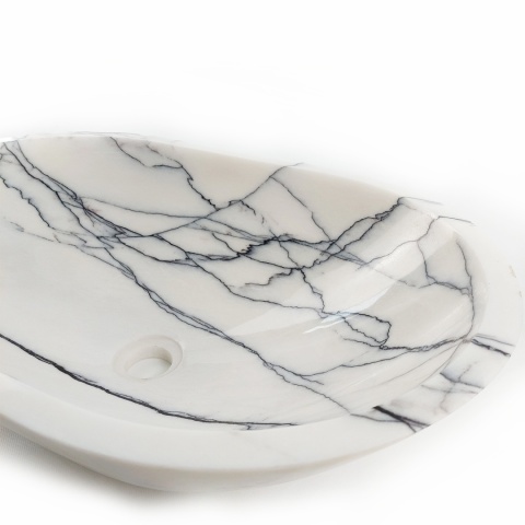 Umywalka marmurowa lilac 40/57,5/14,5 cm polerowane