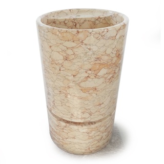 Umywalka marmurowa z różowego marmuru Sakura w rozmiarze 50/50/85 cm, wykończenie polerowane