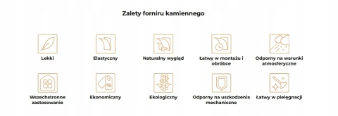 Kamień w rolce Fornir kamienny Naturalny Golden122x280x0,2 cm