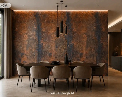 Kamień w rolce Fornir kamienny Naturalny Magma Stone 280x122x0,3 cm