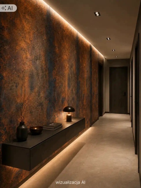 Kamień w rolce Fornir kamienny Naturalny Magma Stone 280x122x0,3 cm