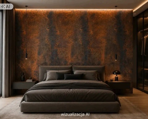 Kamień w rolce Fornir kamienny Naturalny Magma Stone 280x122x0,3 cm