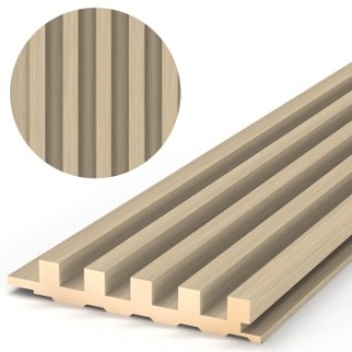 Lamele WPC ścienne dekoracyjne na płycie Light Wood 300x11x1,8 cm MATOWE